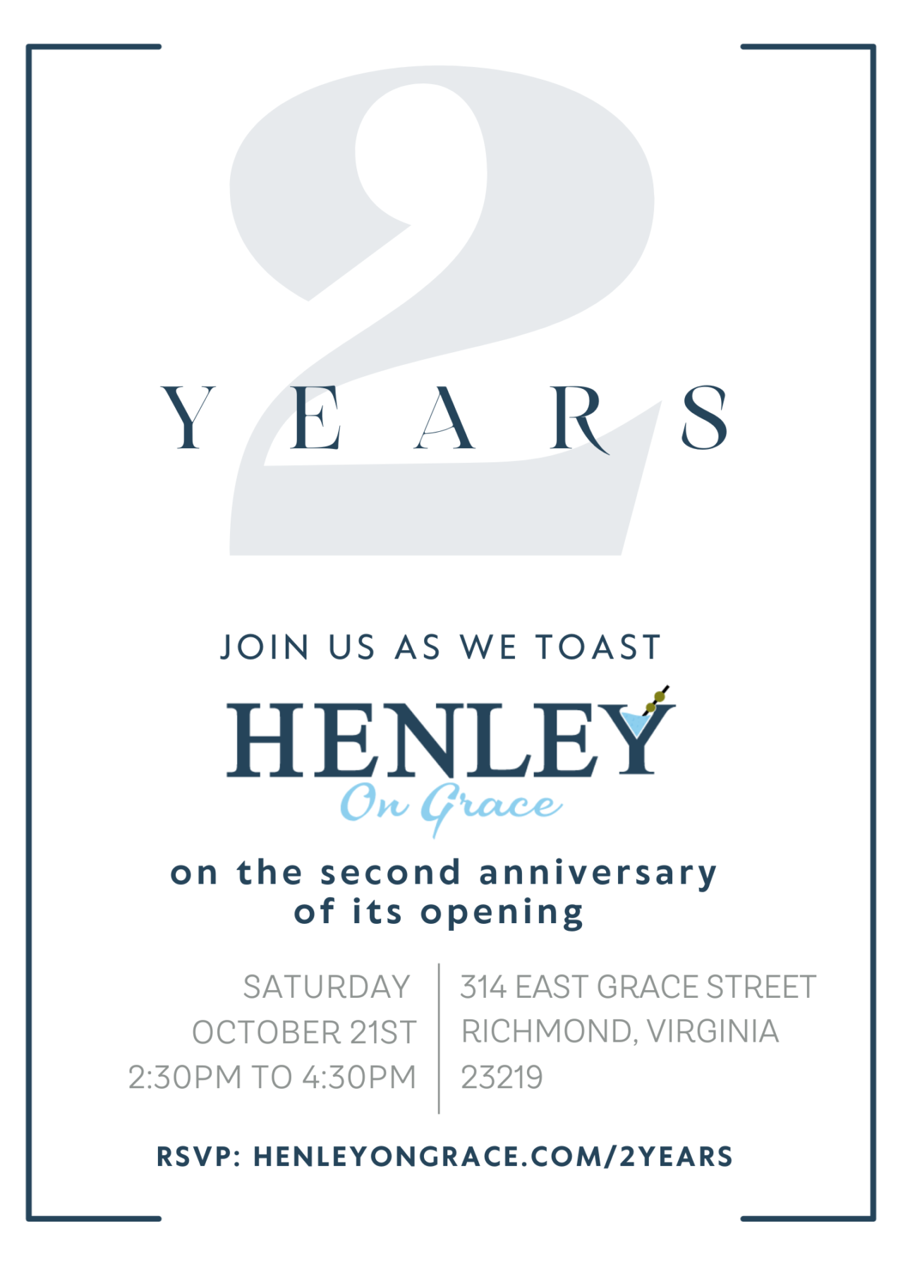 2 years | Henley on Grace | Richmond, VA